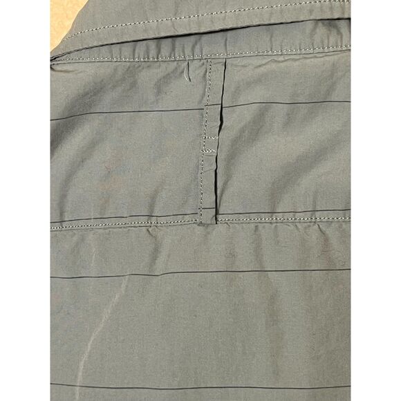 Mens Banana Republic Luxe Poplin Blue Short Sleeve Shirt Large - Picture 7 of 10